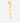 Coup de Coeur Gold wave pendant necklace