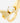 Coup de Coeur Gold crystal spike ring
