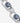 Silver liquid black pearl chain necklace