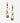 Coup de Coeur Gold black pearl drop earrings