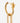 Coup de Coeur Gold link chain drop earrings