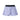 LILAC LEATHER SHORTS WITH SILK BAND