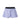 LILAC LEATHER SHORTS WITH SILK BAND