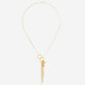 Coup de Coeur Gold & silver entwined circle necklace