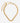Coup de Coeur  Gold hoop link chain necklace