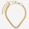 Coup de Coeur Gold hoop link curb chain necklace