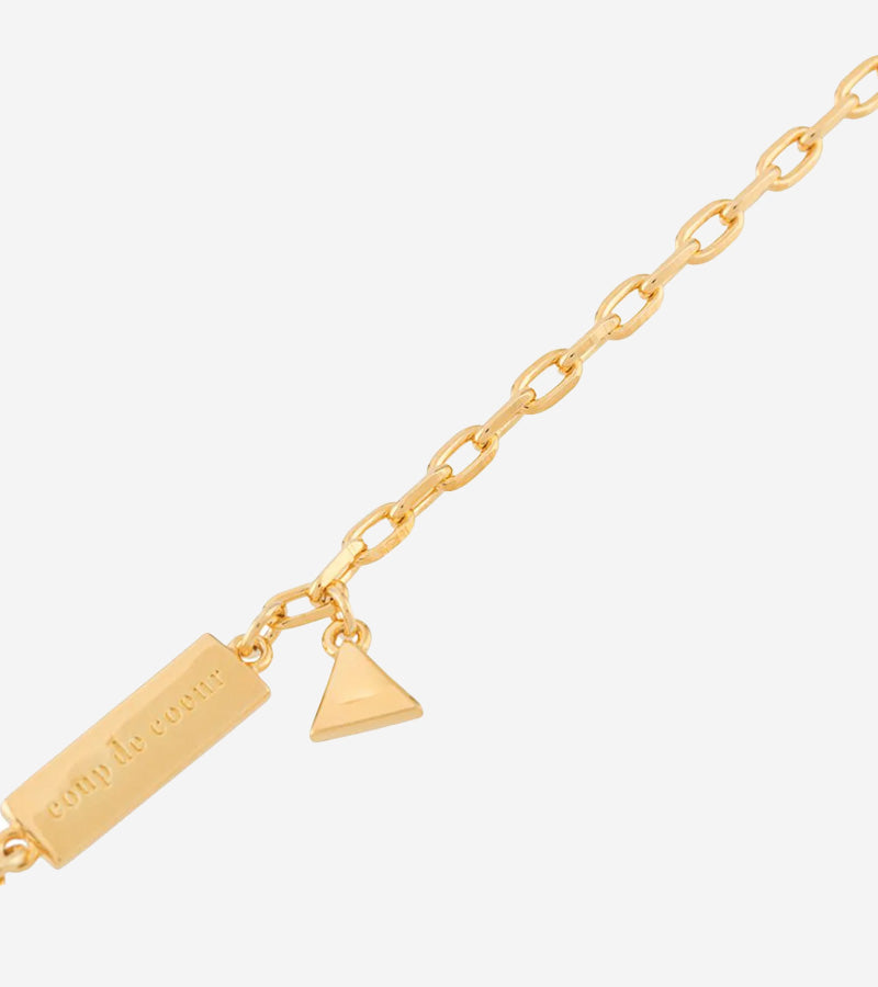 Gold T-Bar Necklace