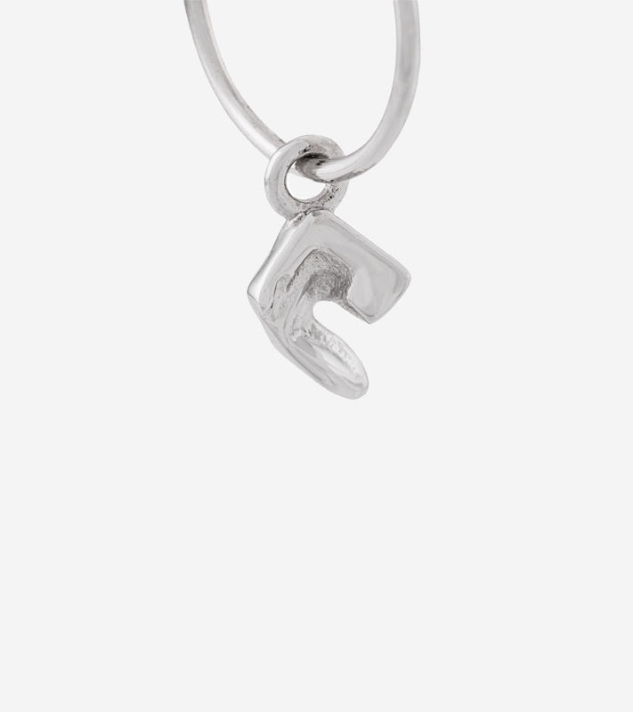 Coup de Coeur Sterling silver vortex hoop earrings