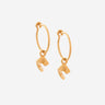 Coup de Coeur Gold mini vortex hoop earrings