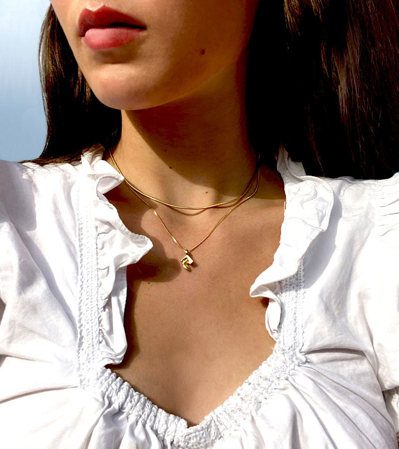Gold Mini Vortex Pendant Necklace