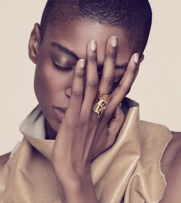 Coup de Coeur Gold wave ring