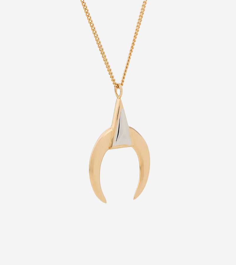 Coup de Coeur Gold Horn pendant necklace