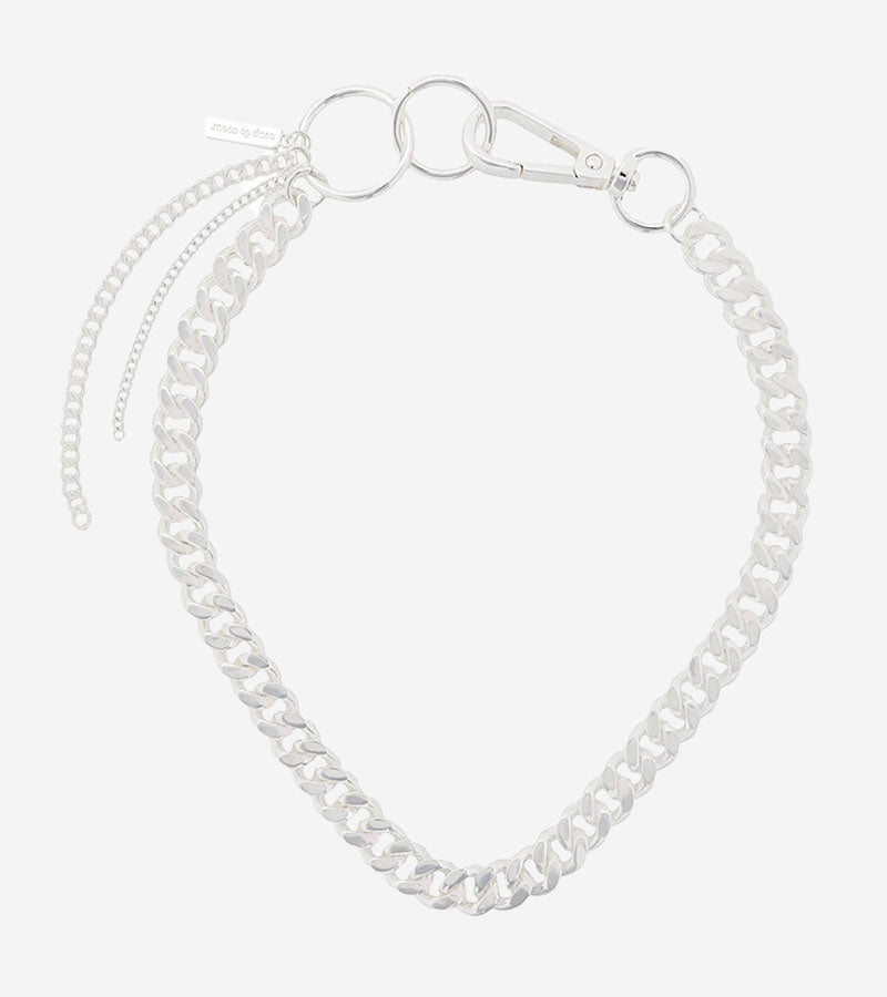 Coup de Coeur Silver curb chain necklace