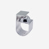 Coup de Coeur Silver graphic shapes ring