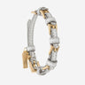 Coup de Coeur Silver leather buckle bracelet