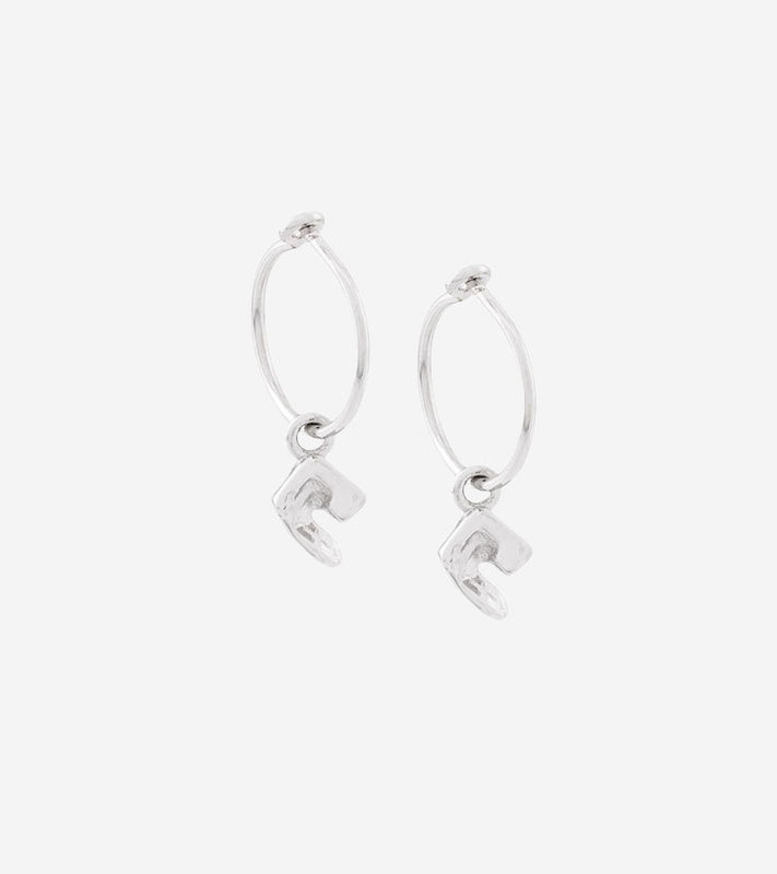 Coup de Coeur Sterling silver vortex hoop earrings