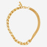 Coup de Coeur Gold mixed chain necklace