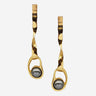 Coup de Coeur Gold liquid black pearl earrings